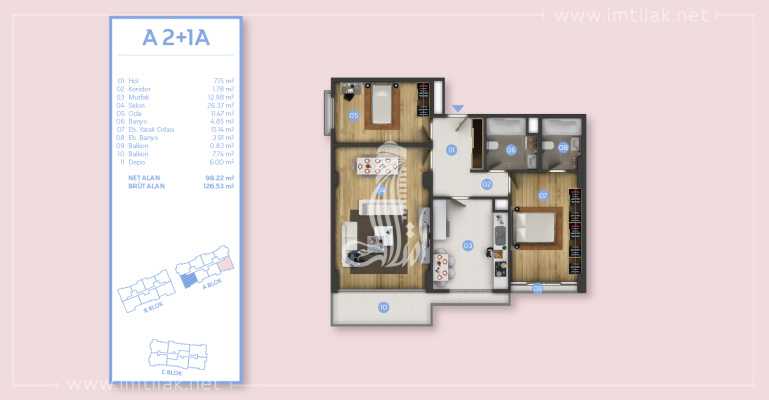 IMT-182 Белла Резиденция Проект | Планировки квартир