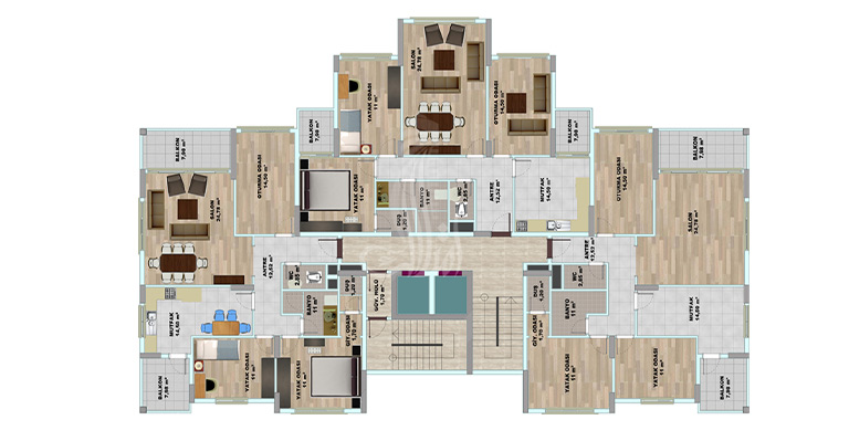 IMT - 36 Life Towers Project | Apartment Plans