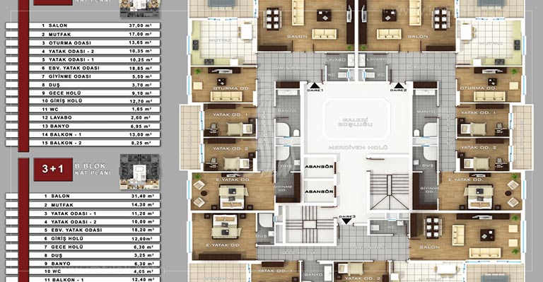 ИМТ - 42 Золотая Резиденция | Планировки квартир