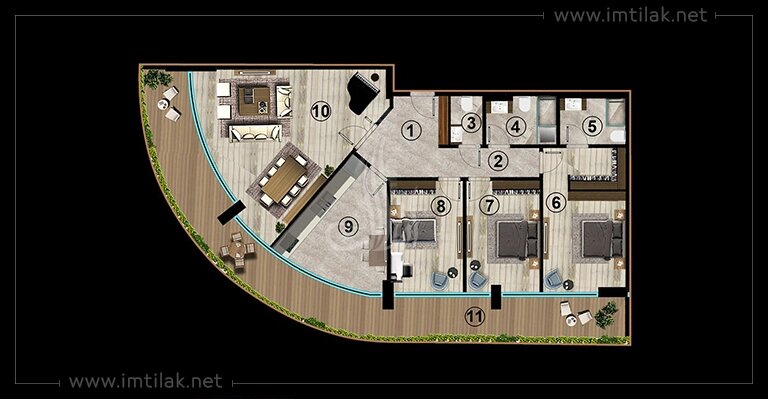 IMT- ۶۰۳ آپارتمان های فروشی در کوجالی - پروژه فروم آناتولی | طرح سفارش