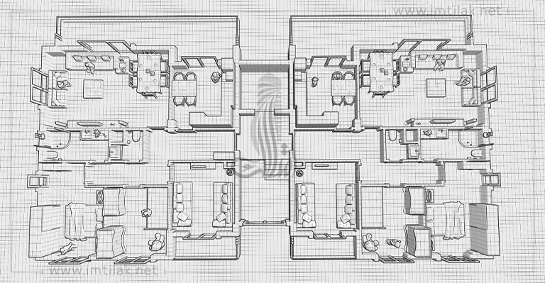 Al-Sondos city project "Sapanca"IMT-670 | Apartment Plans