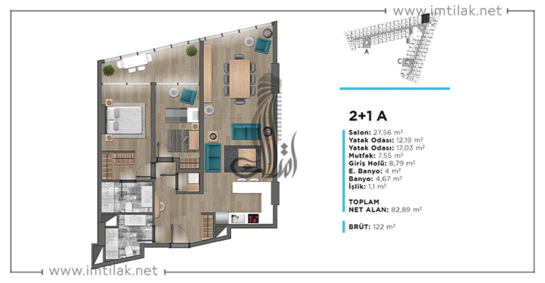 Мармара Лайф ИМТ - 208 | Планировки квартир