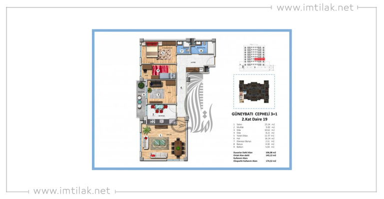 Konak Complex  IMT - 260 | Apartment Plans