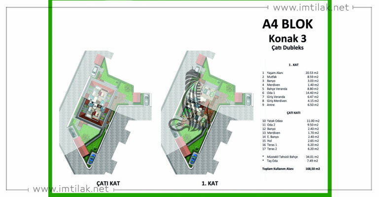 Yesil Vadi Villas  IMT - 513 | Apartment Plans