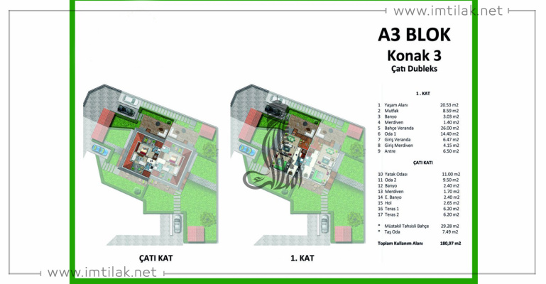 Yesil Vadi Villas  IMT - 513 | Apartment Plans