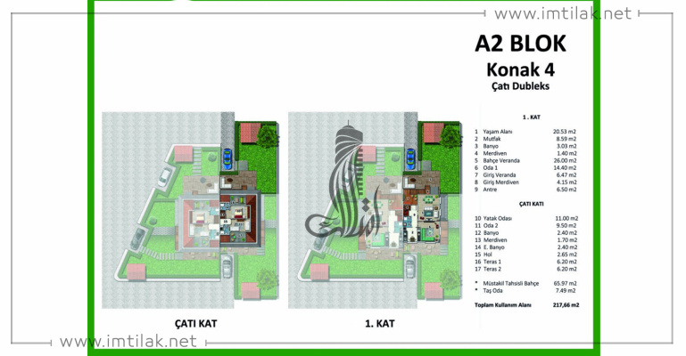 Yesil Vadi Villas  IMT - 513 | Apartment Plans