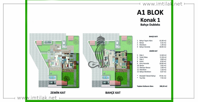 Yesil Vadi Villas  IMT - 513 | Apartment Plans