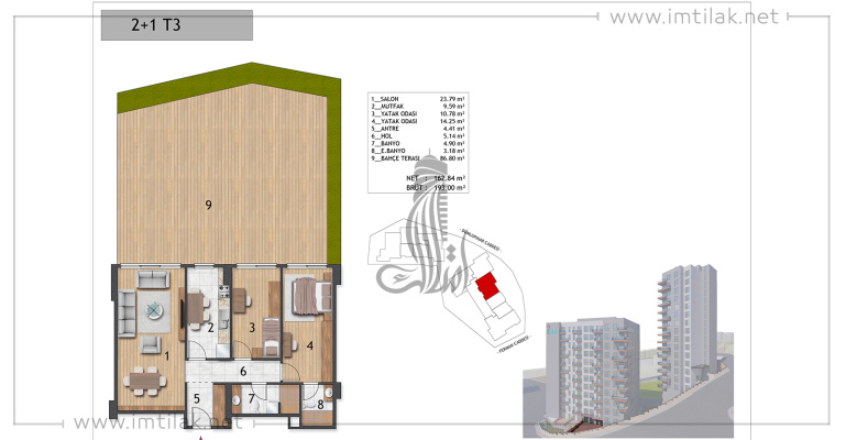 Две Башни Проект ИМТ - 263 | Планировки квартир