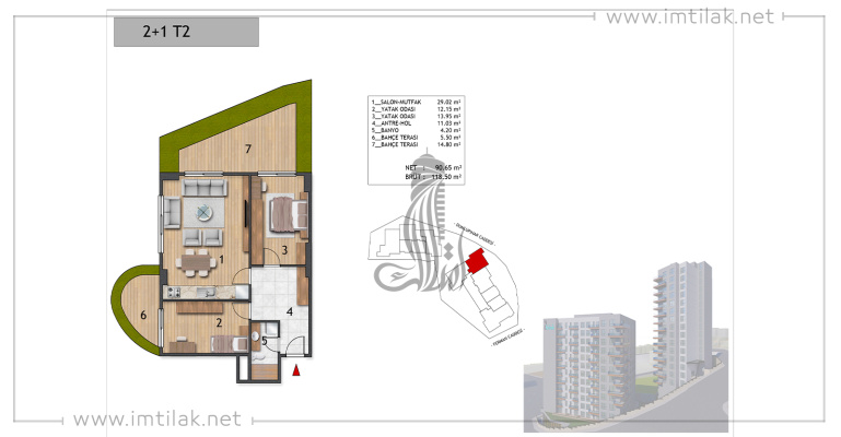 Две Башни Проект ИМТ - 263 | Планировки квартир