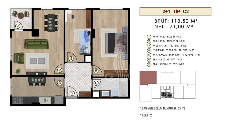 Район Розес Проект 265 – IMT | Планировки квартир