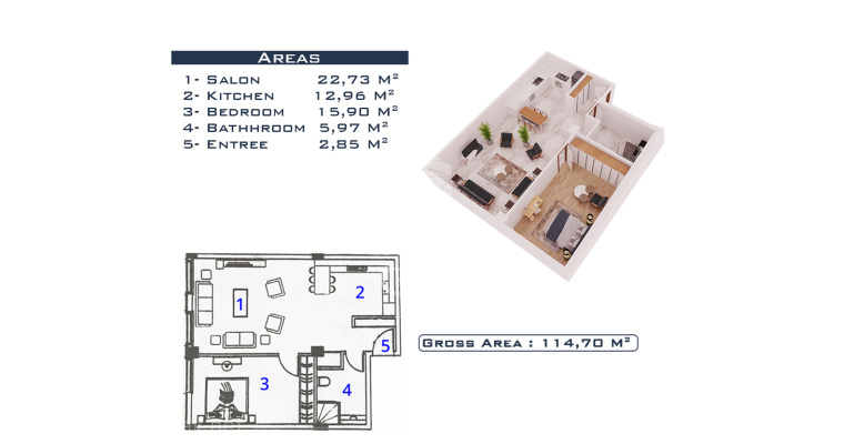 IMT - 607 Комплекс Вади | Планировки квартир