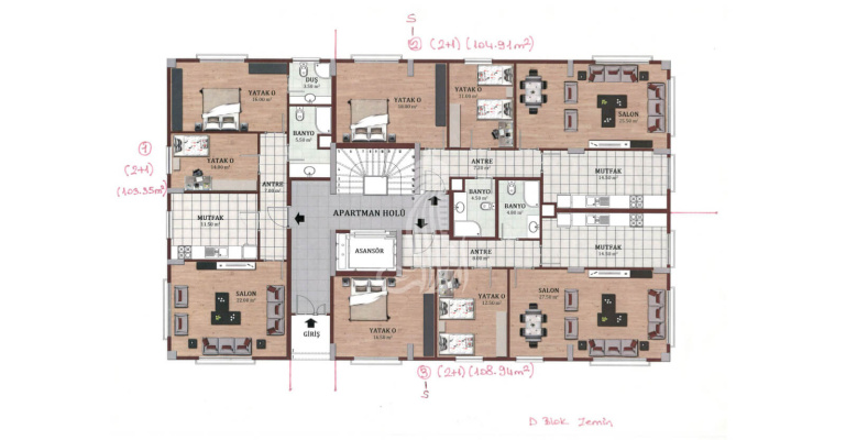 Жасмин Резиденс IMT - 290 | Планировки квартир