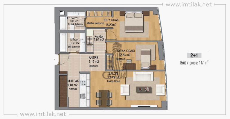 Four Windows complex IMT - 423 | Apartment Plans