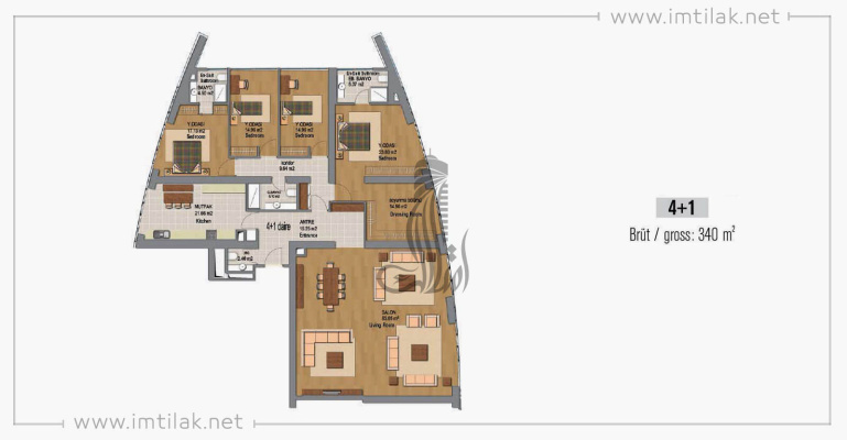 Four Windows complex IMT - 423 | Apartment Plans