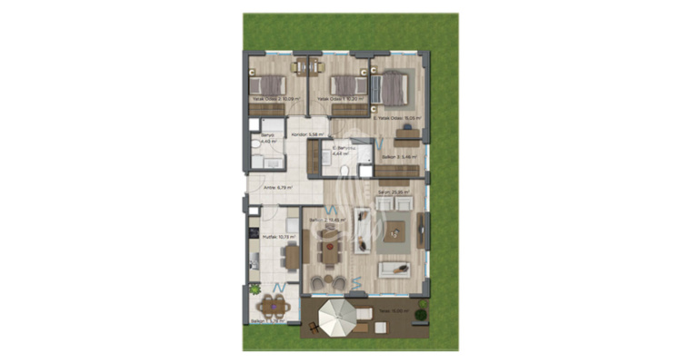 Sehir Konaklari complex 427-IMT | Apartment Plans