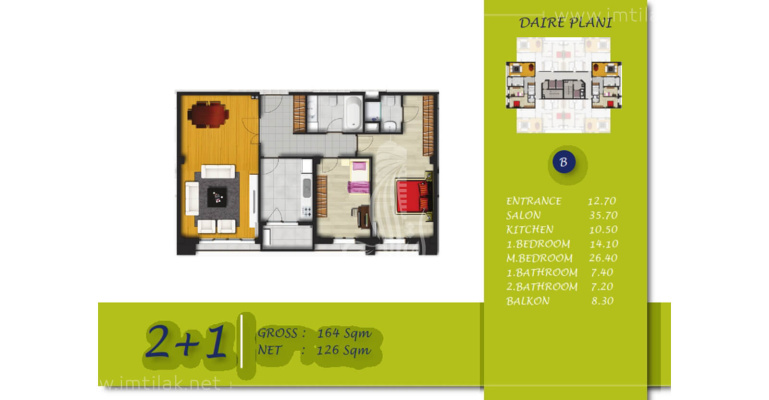 Elite Residence  IMT - 1303 | Apartment Plans