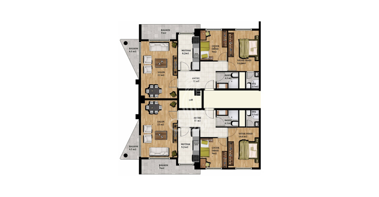 Белые Резиденции IMT - 1305 | Планировки квартир