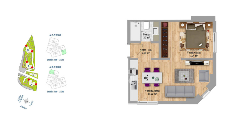 Global City  IMT - 432 | Apartment Plans