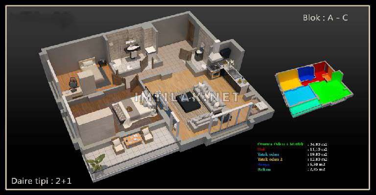 Arsin IMT - 47 | Apartment Plans