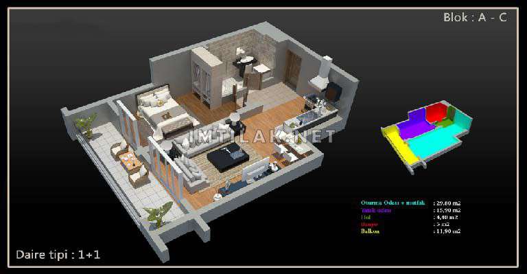 Arsin IMT - 47 | Apartment Plans