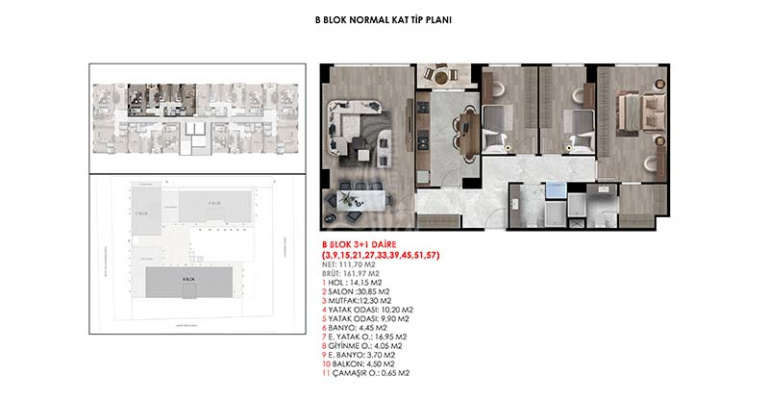 Проект Резиденции Lotus  IMT - 1317 | Планировки квартир