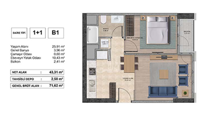 Self Residences 1321 - IMT | Apartment Plans