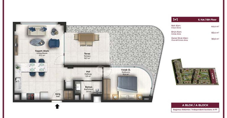 Bolivar Sefakoy  IMT - 1322 | Apartment Plans