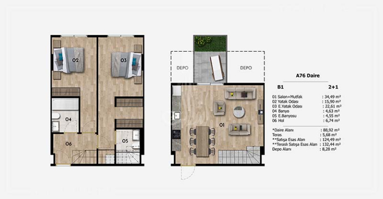 Taksim Palaces  IMT - 1325 | Apartment Plans