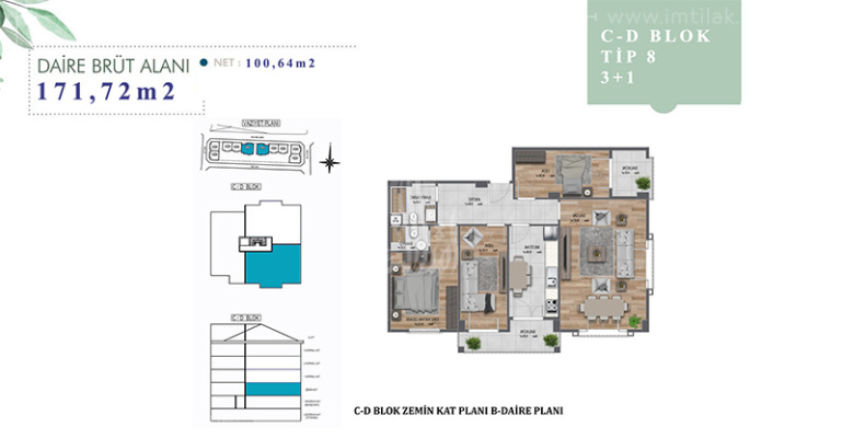 Проект Кресент Хилл IMT - 1326 | Планировки квартир