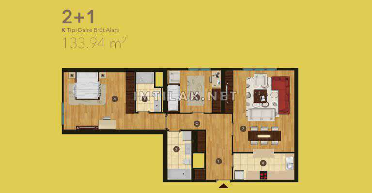 Cheap Apartments For Sale In Istanbul - Crystal Shahir IMT - 219 | Apartment Plans