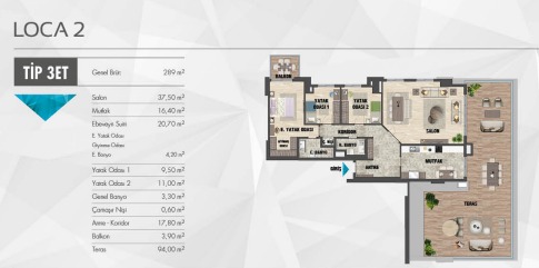 Loca Kartal 439 - IMT | Apartment Plans