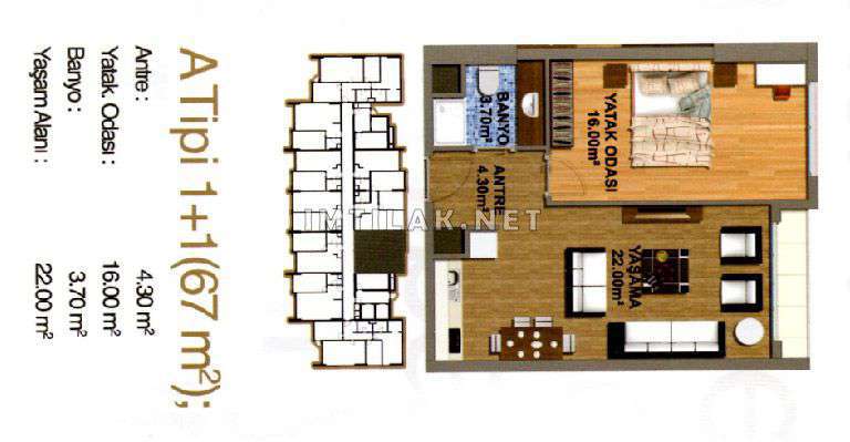 Инвестируйте в недвижимость Стамбула на продажу - Проект Guneshle Life IMT - 223 | Планировки квартир