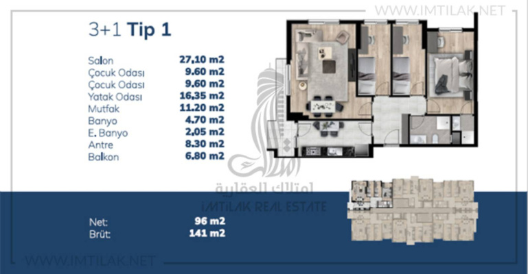Bahcelievler Park 1333 - IMT | Apartment Plans