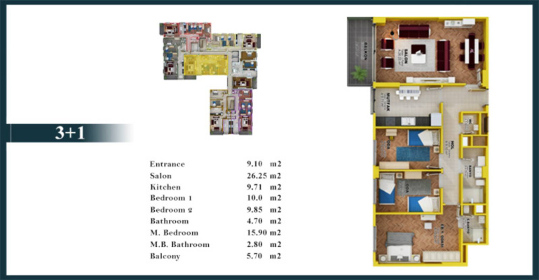 Kirimli Project 1337 - IMT | Apartment Plans