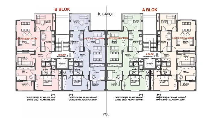 Guler Kent IMT - 1064 | Apartment Plans