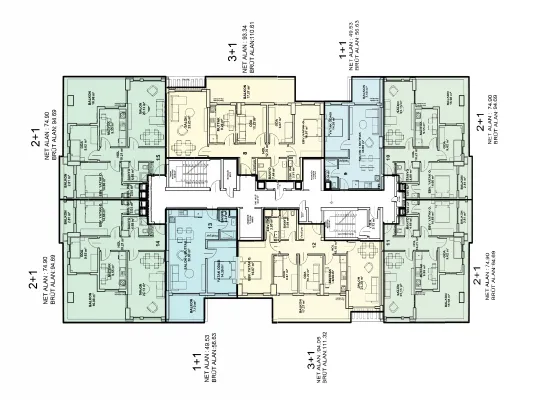 Guler Kent IMT - 1064 | Apartment Plans