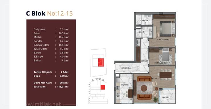 Одинокий Ценгелькой ИМТ - 442 | Планировки квартир