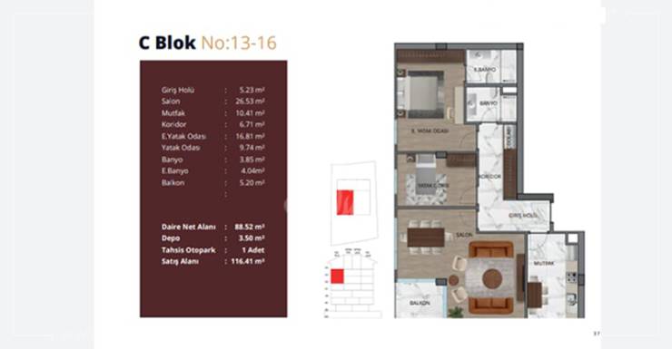 Ensam Cengelkoy IMT - 442 | Apartment Plans